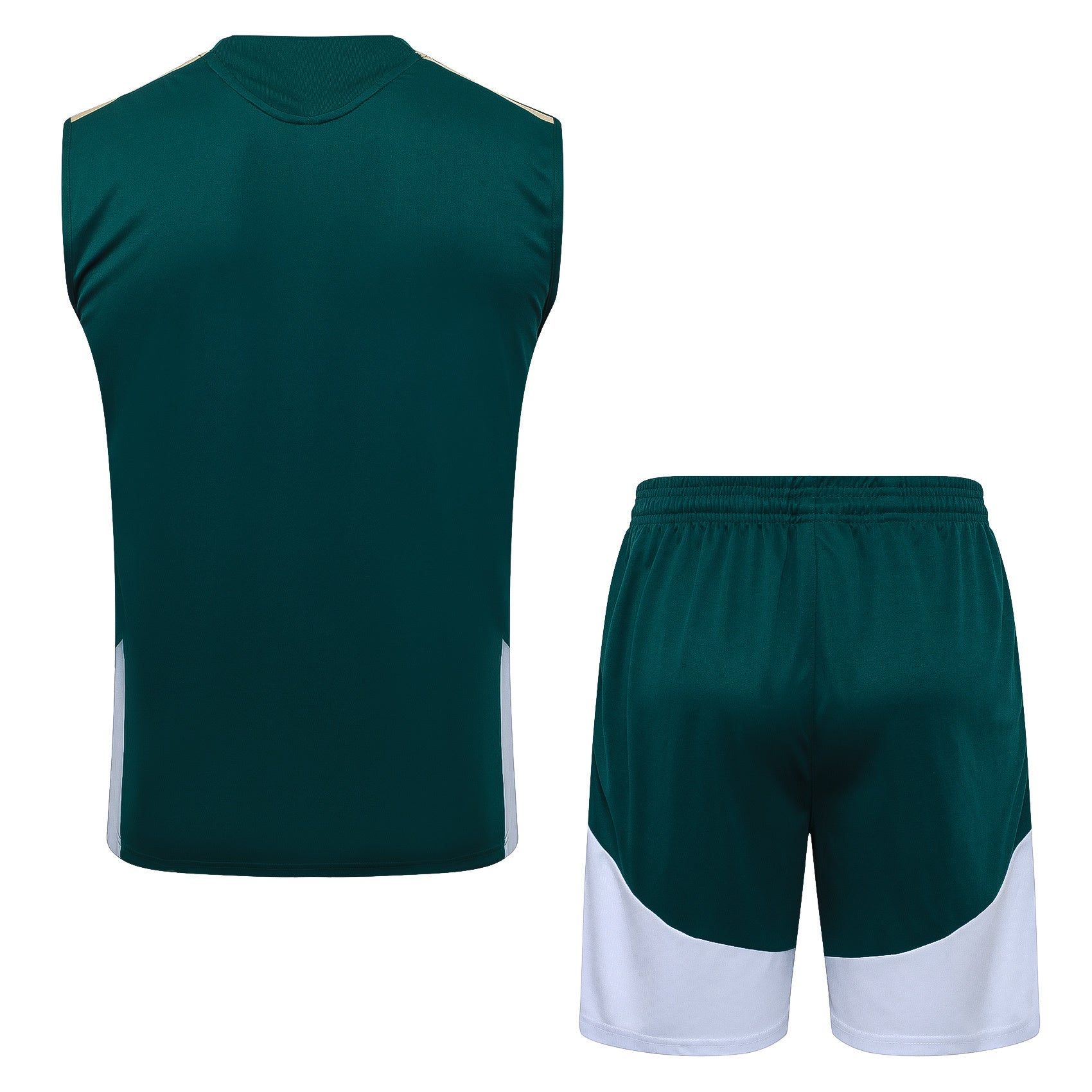 Conjunto sin mangas Italia verde y blanco