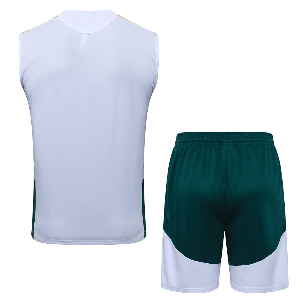 Conjunto sin mangas Italia blanco y verde