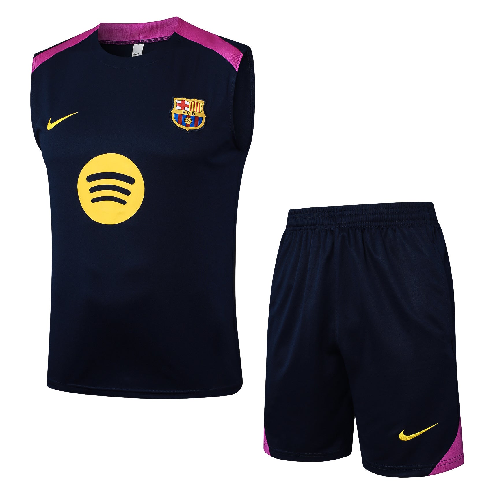 Conjunto sin mangas FC Barcelona azul oscuro y morado