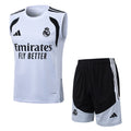 Conjunto sin mangas Real Madrid gris y negro