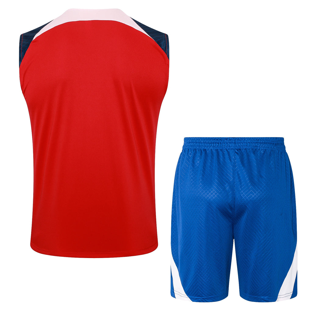 Conjunto sin mangas Atlético de Madrid rojo y azul