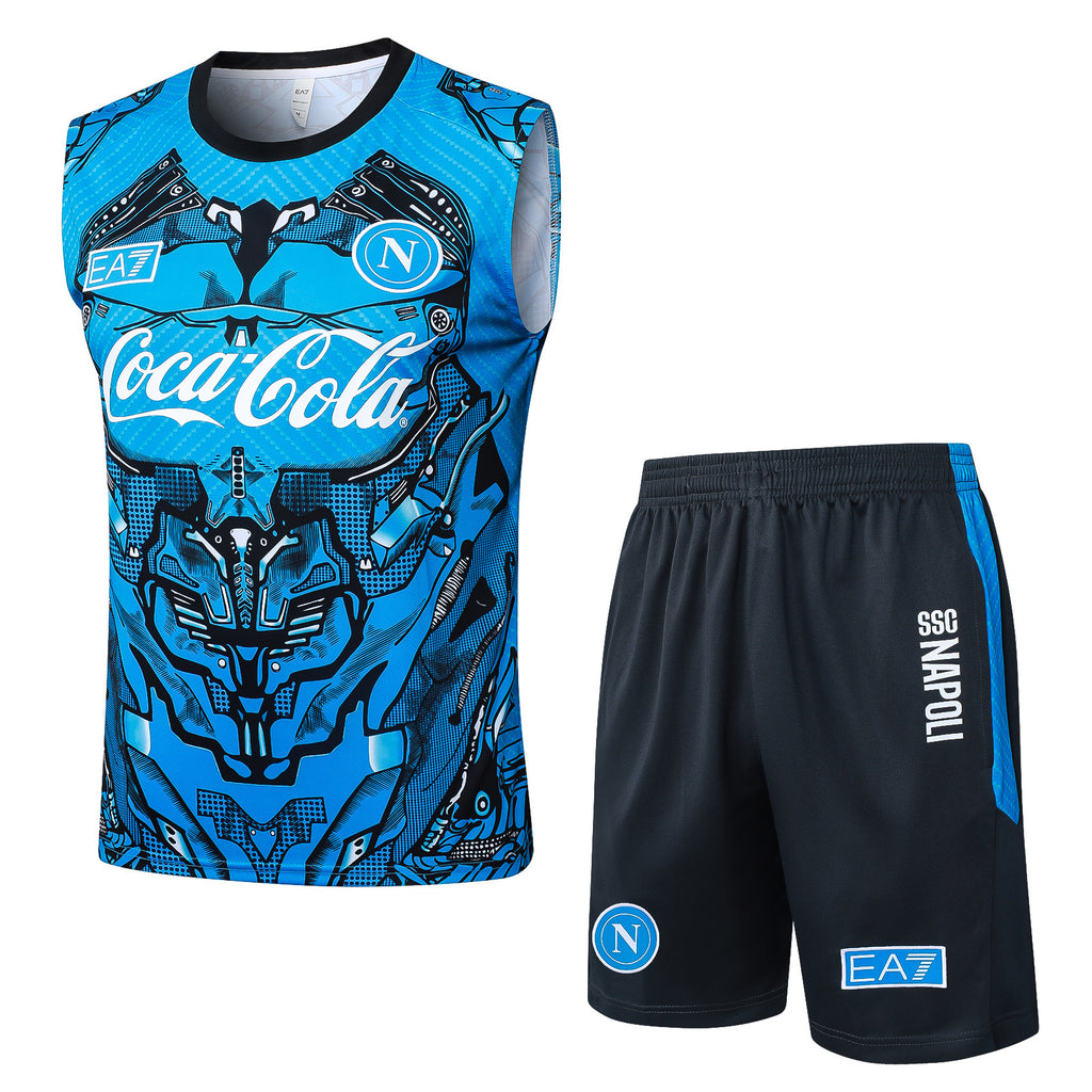 Conjunto sin mangas Napoli azul y negro