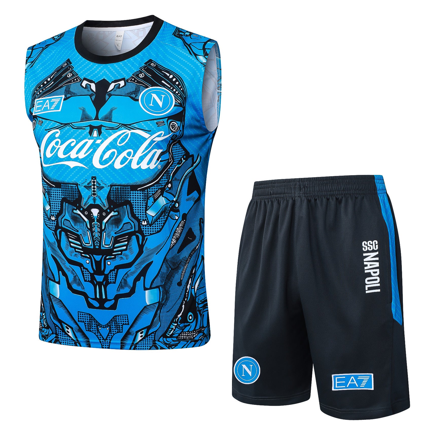 Conjunto sin mangas Napoli azul y negro