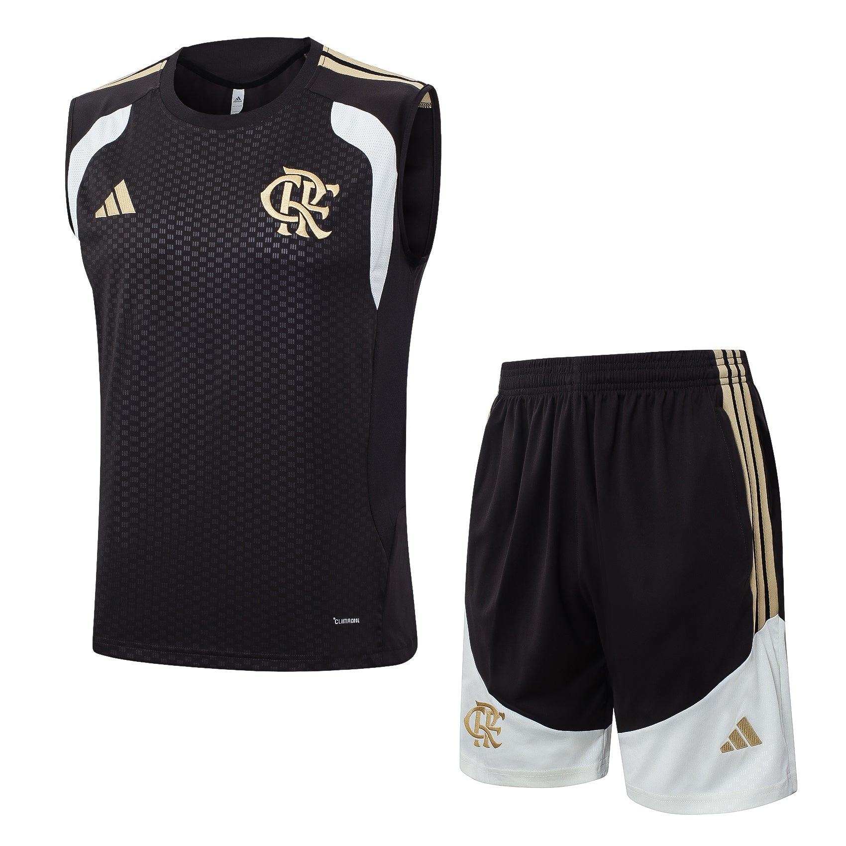 Conjunto sin mangas Flamengo negro y blanco