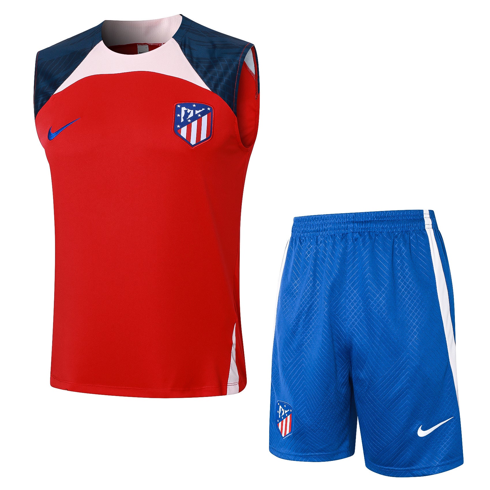 Conjunto sin mangas Atlético de Madrid rojo y azul