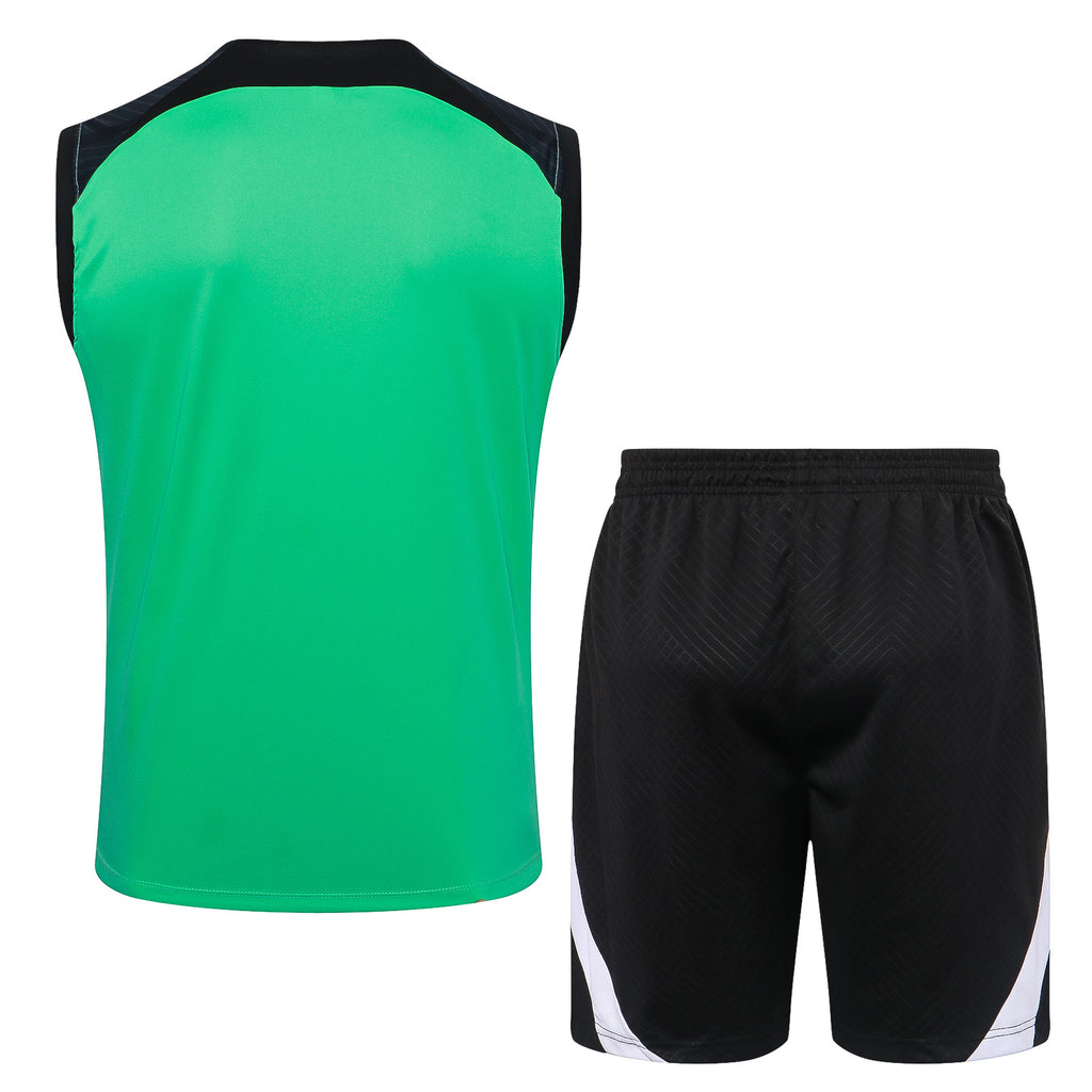 Conjunto sin mangas Chelsea verde y negro