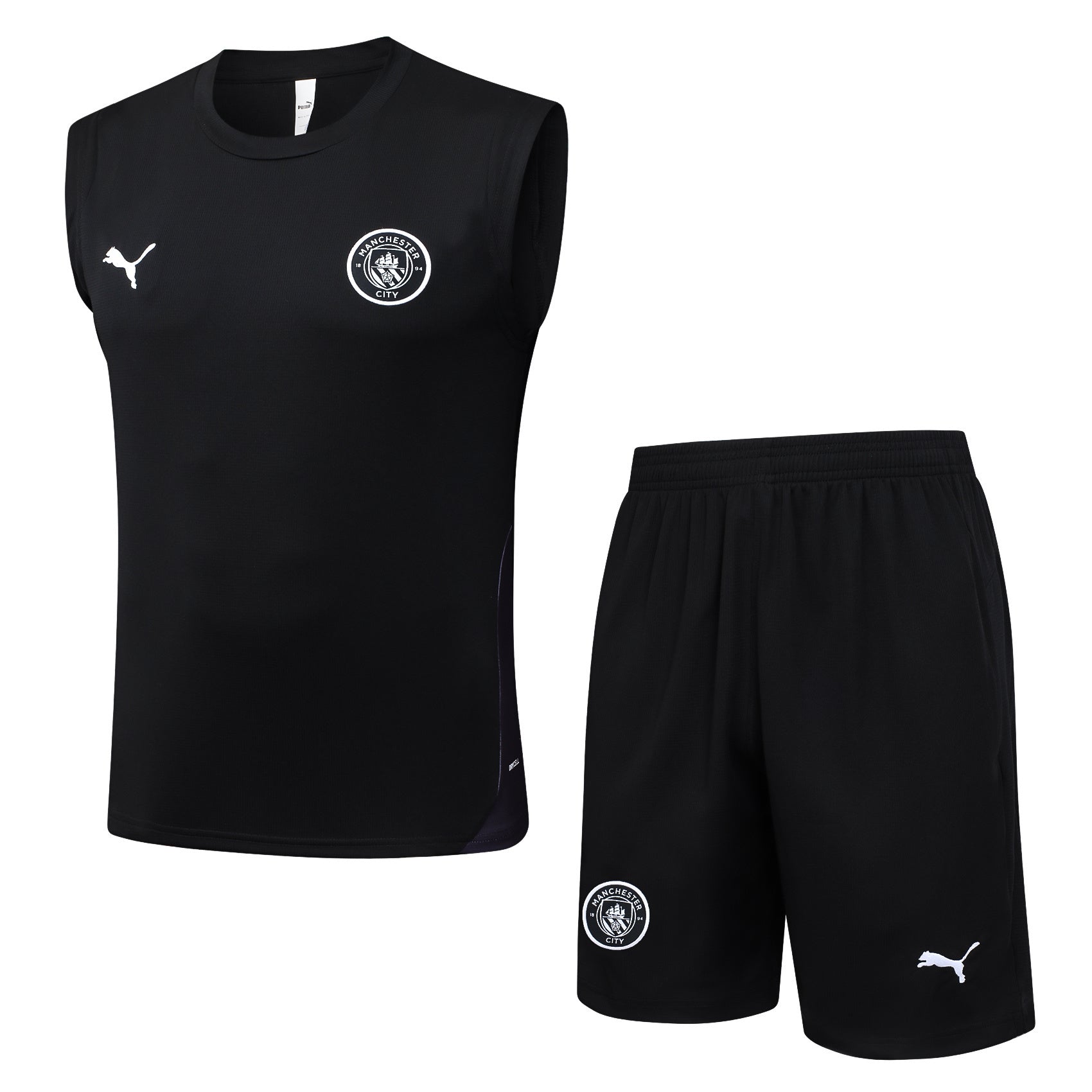 Conjunto sin mangas Manchester City negro