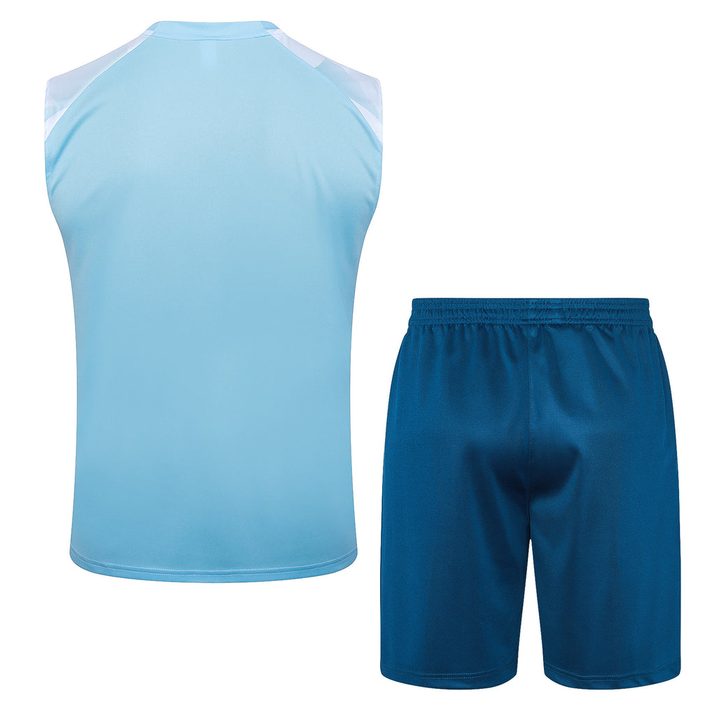 Conjunto sin mangas Manchester City azul cielo y blanco