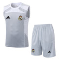Conjunto sin mangas Real Madrid gris y blanco