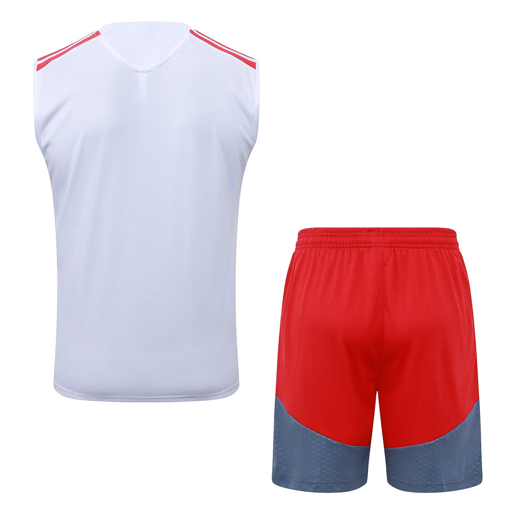 Conjunto sin mangas SC Internacional blanco y rojo