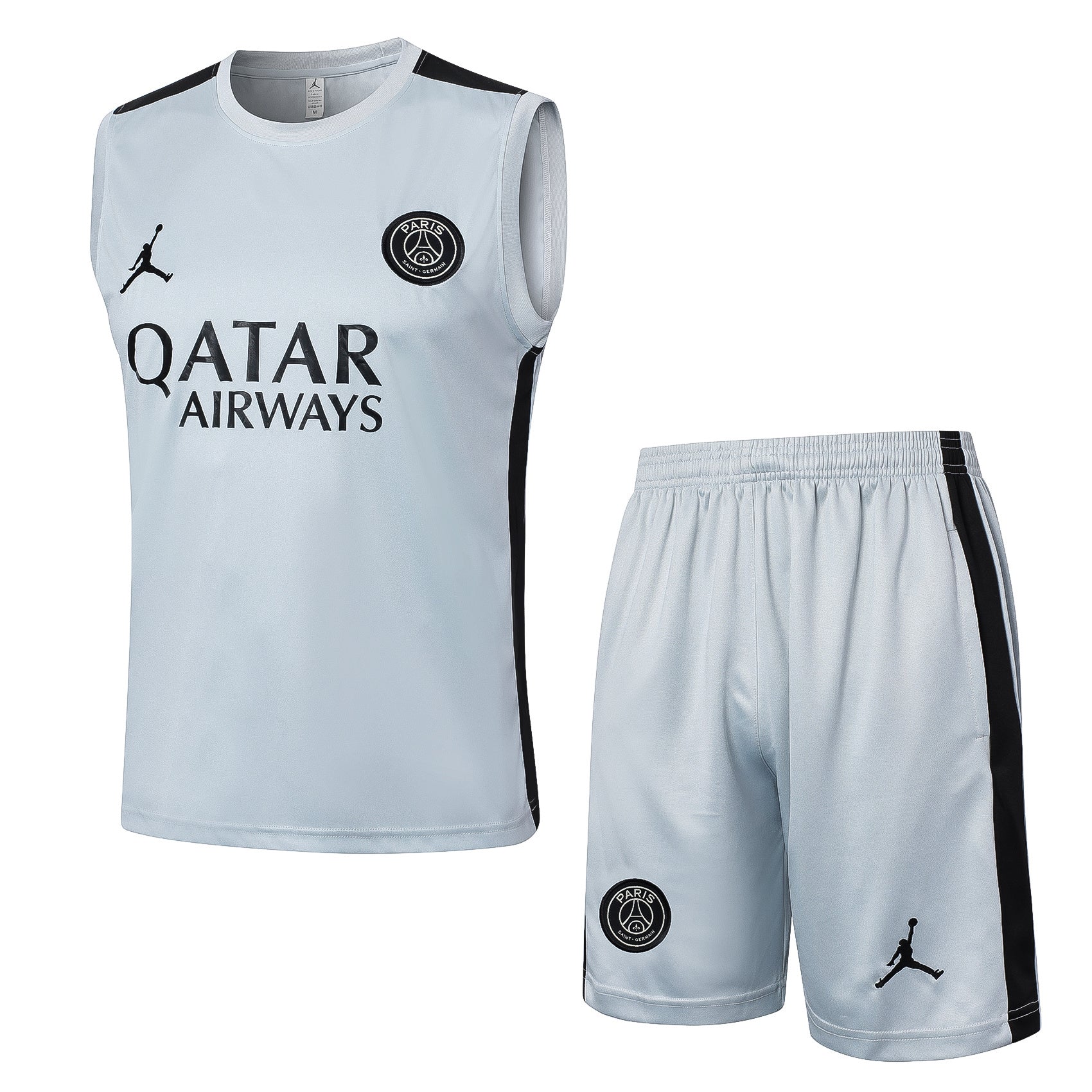 Conjunto sin mangas PSG gris claro