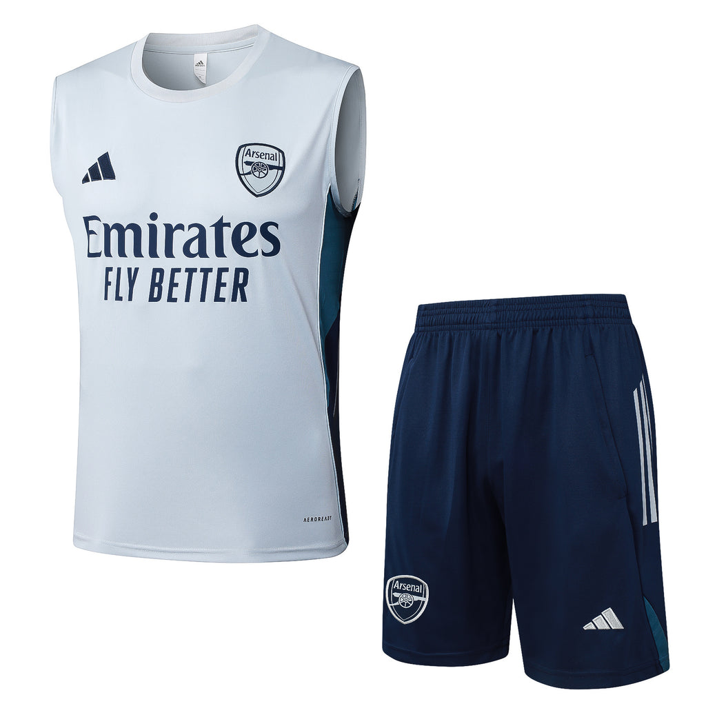Conjunto sin mangas Arsenal blanco