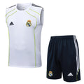 Conjunto sin mangas Real Madrid blanco rayas verdes