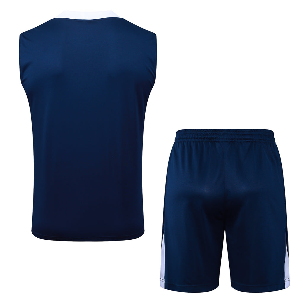 Conjunto sin mangas Tottenham azul y blanco