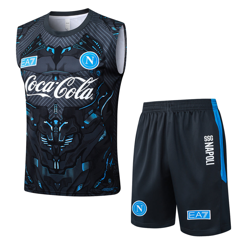 Conjunto sin mangas Napoli negro y azul