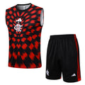 Conjunto sin mangas Flamengo negro y rojo