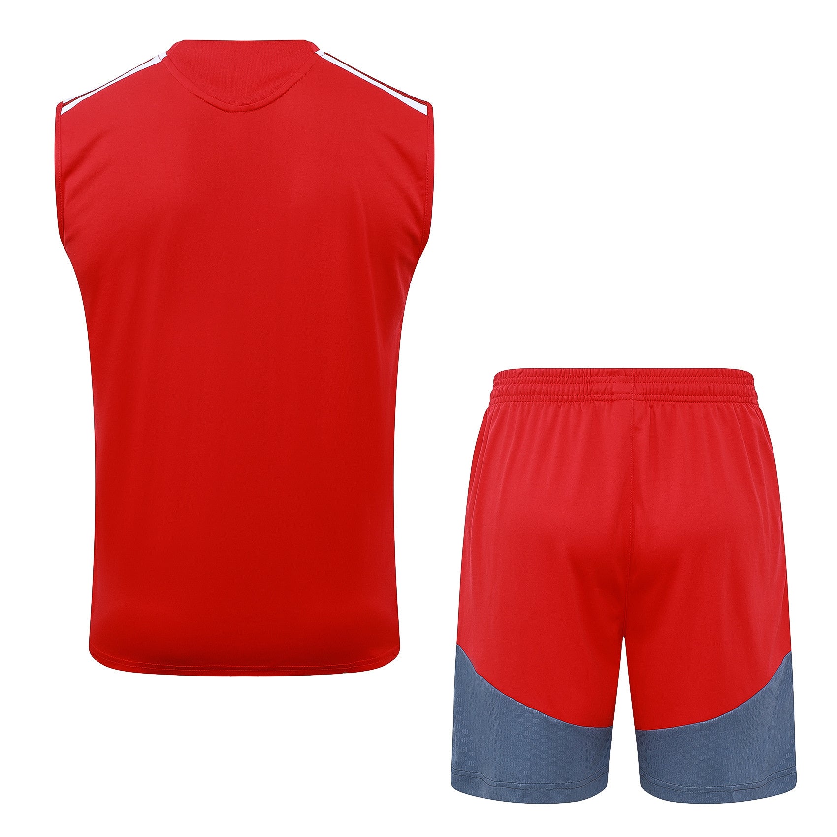 Conjunto sin mangas SC Internacional rojo y gris