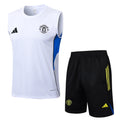 Conjunto sin mangas Manchester United blanco y azul