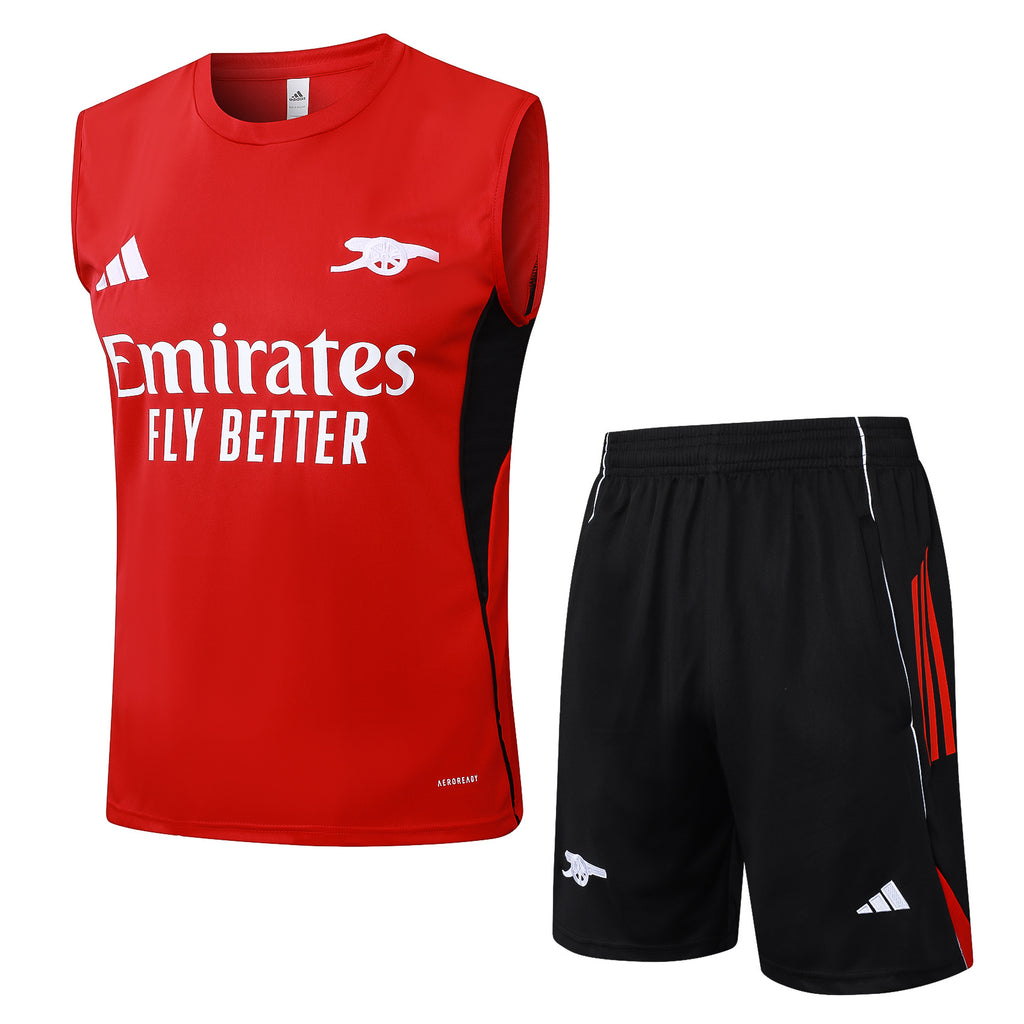 Conjunto sin mangas Arsenal rojo