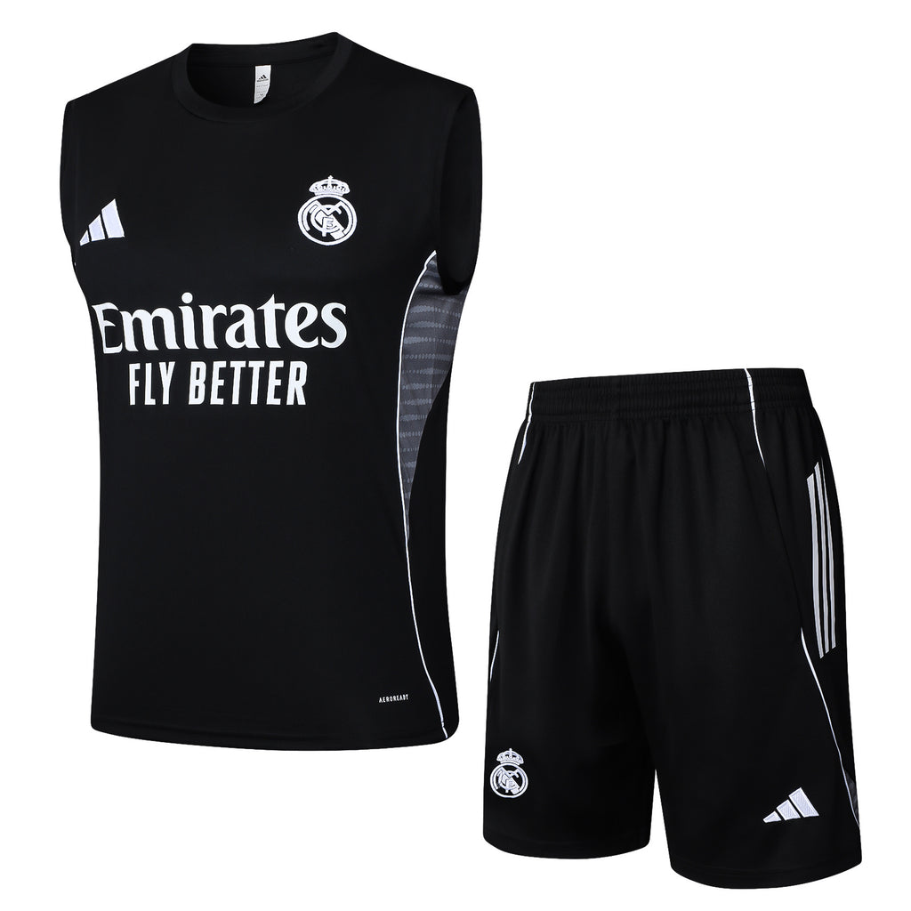 Conjunto sin mangas Real Madrid negro
