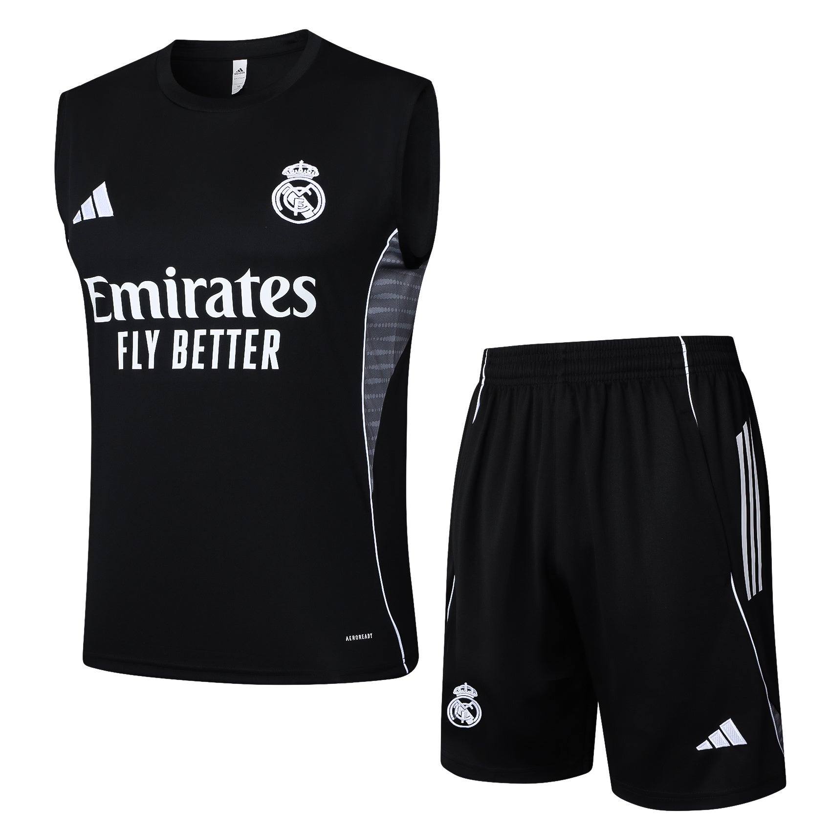 Conjunto sin mangas Real Madrid negro