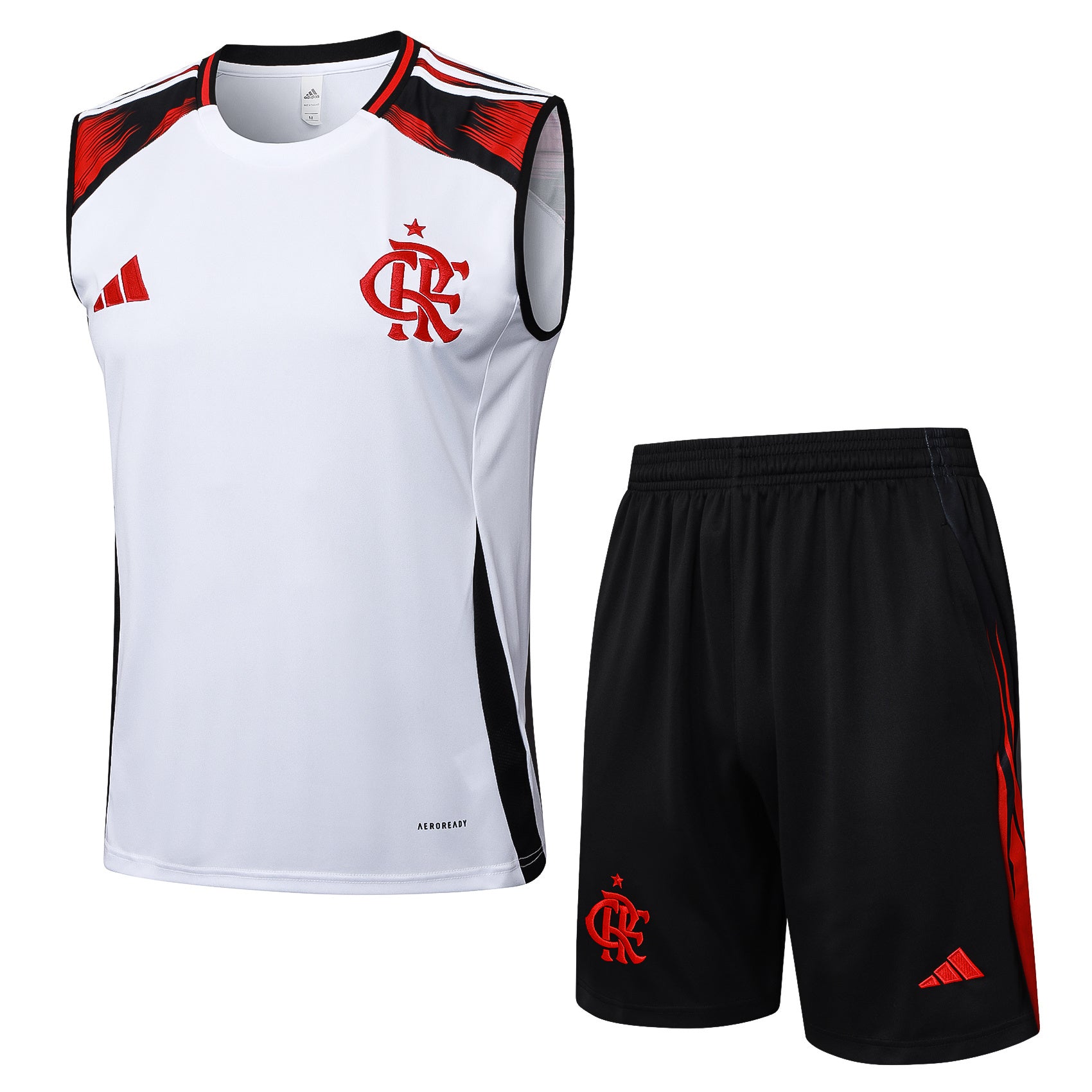 Conjunto sin mangas Flamengo blanco rojo y negro