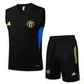 Conjunto sin mangas Manchester United negro y amarillo