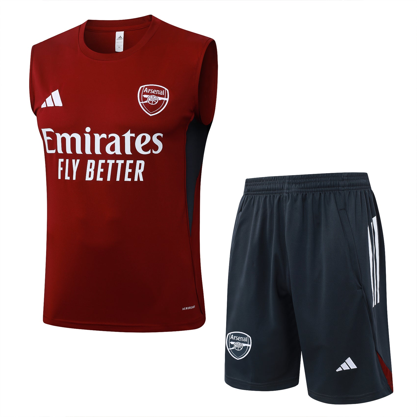 Conjunto sin mangas Arsenal rojo oscuro