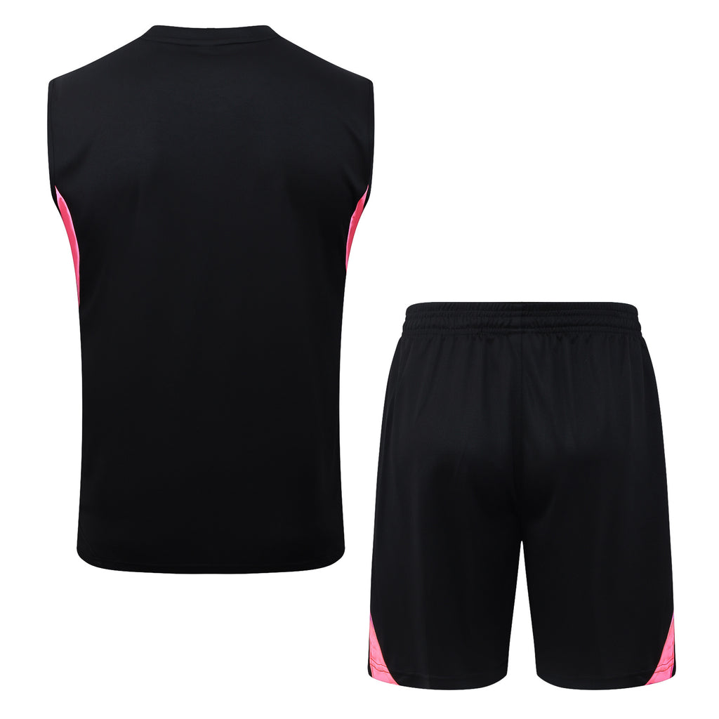 Conjunto sin mangas Arsenal negro y rosa