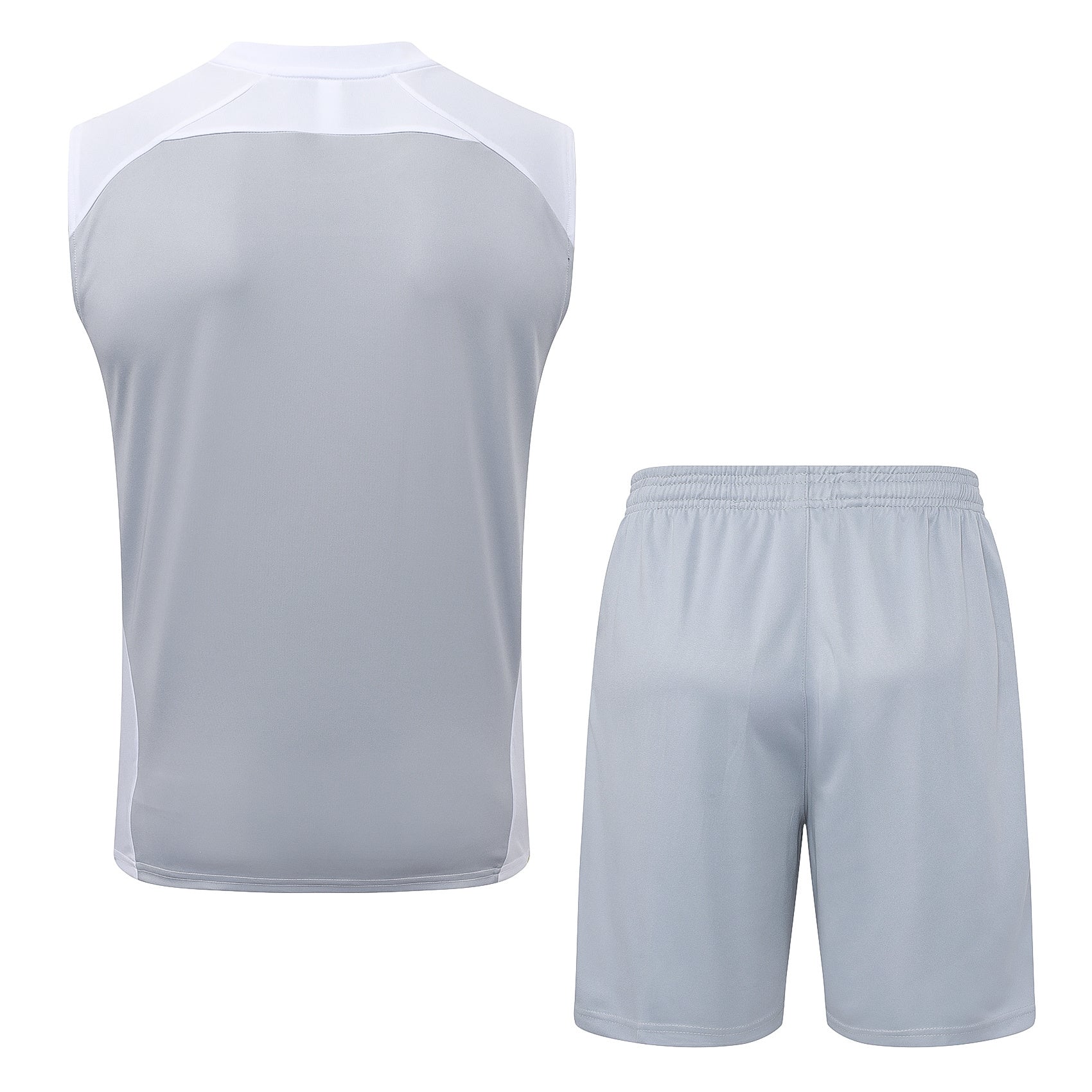 Conjunto sin mangas Real Madrid gris y blanco