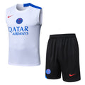 Conjunto sin mangas PSG blanco y azul