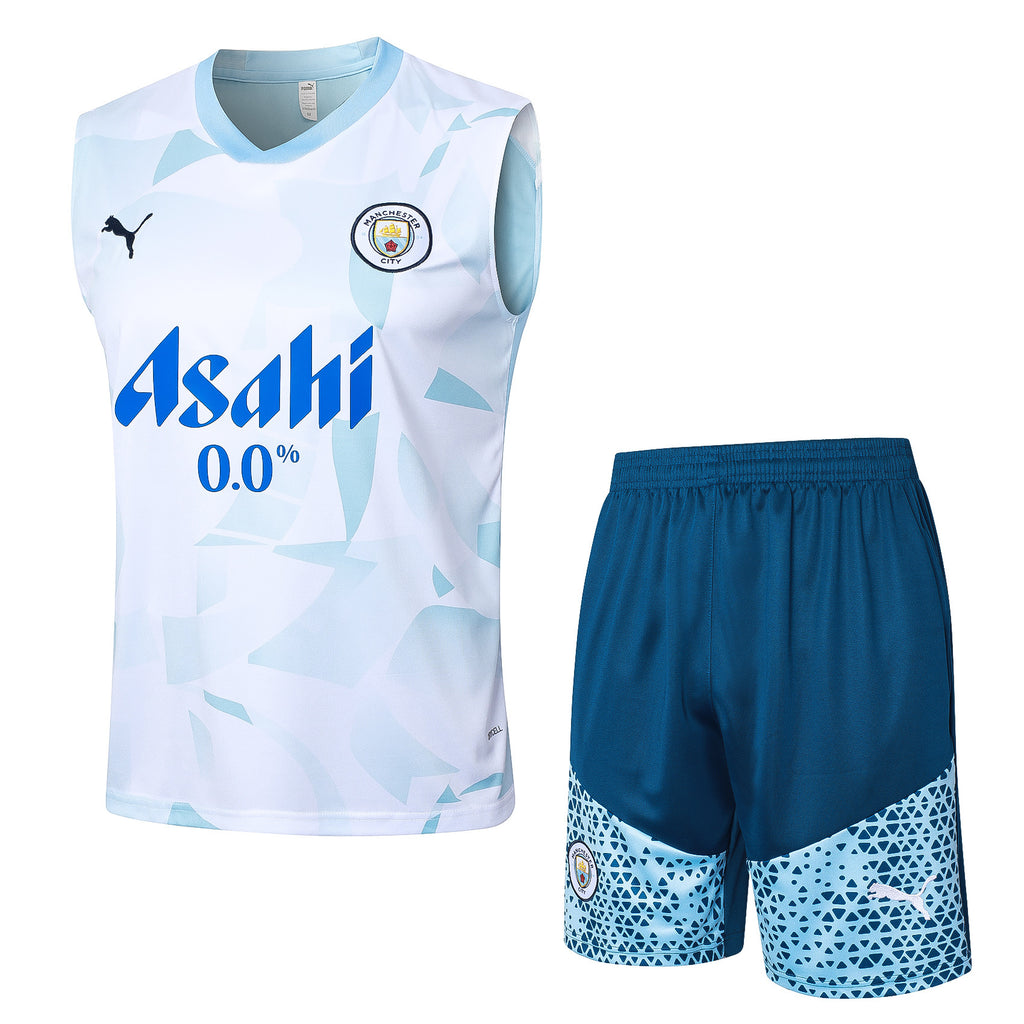 Conjunto sin mangas Manchester City azul cielo y blanco