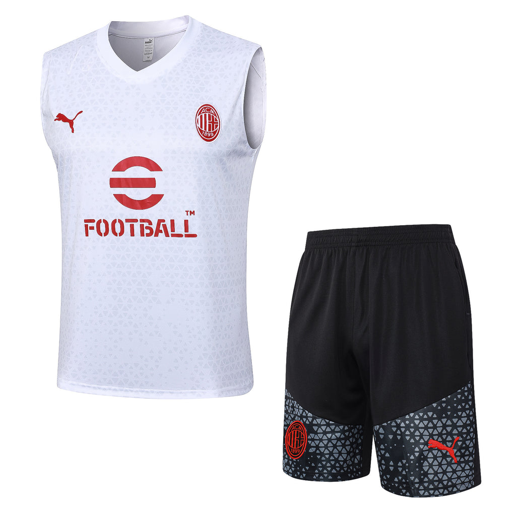 Conjunto sin mangas AC Milan blanco