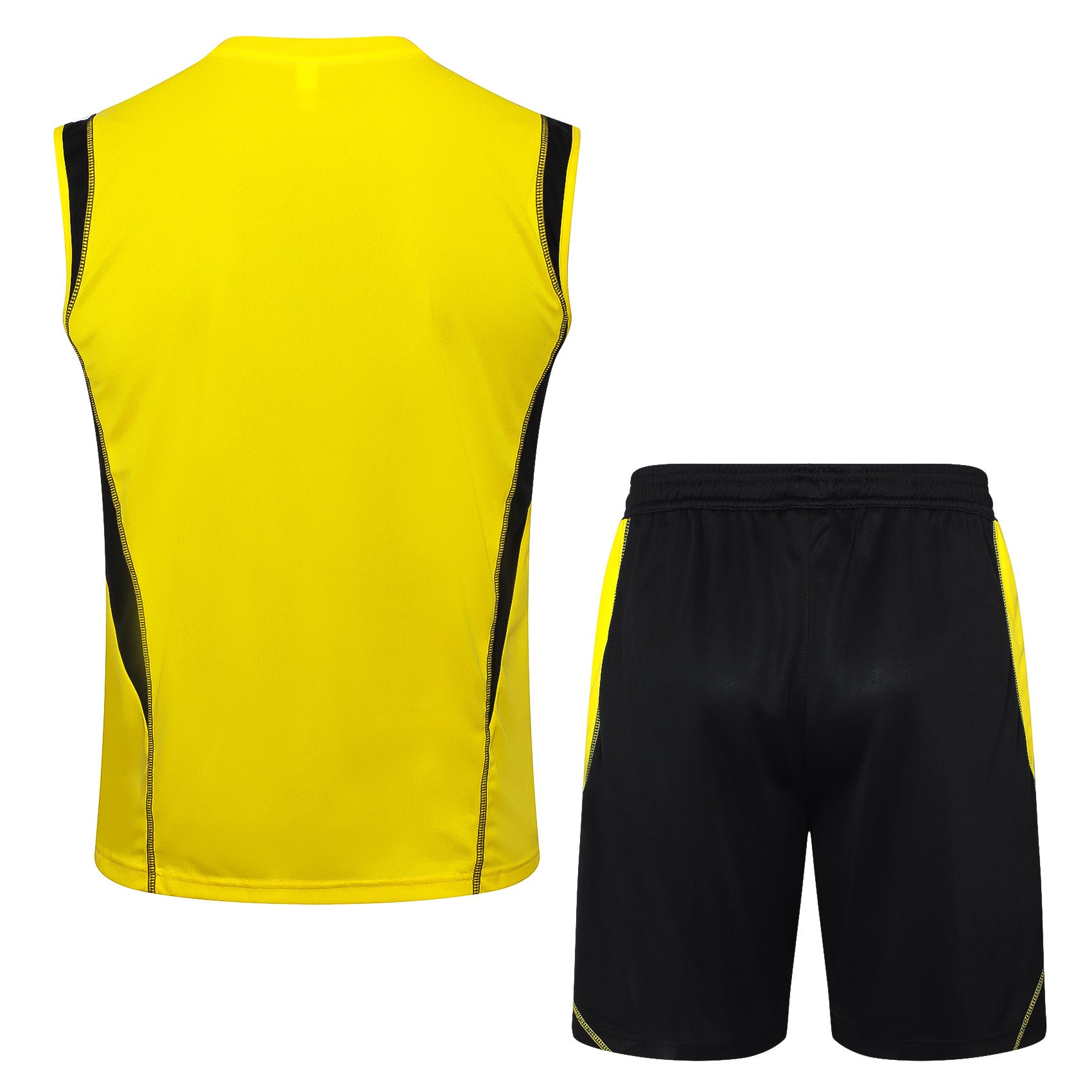 Conjunto sin mangas Flamengo amarillo y negro