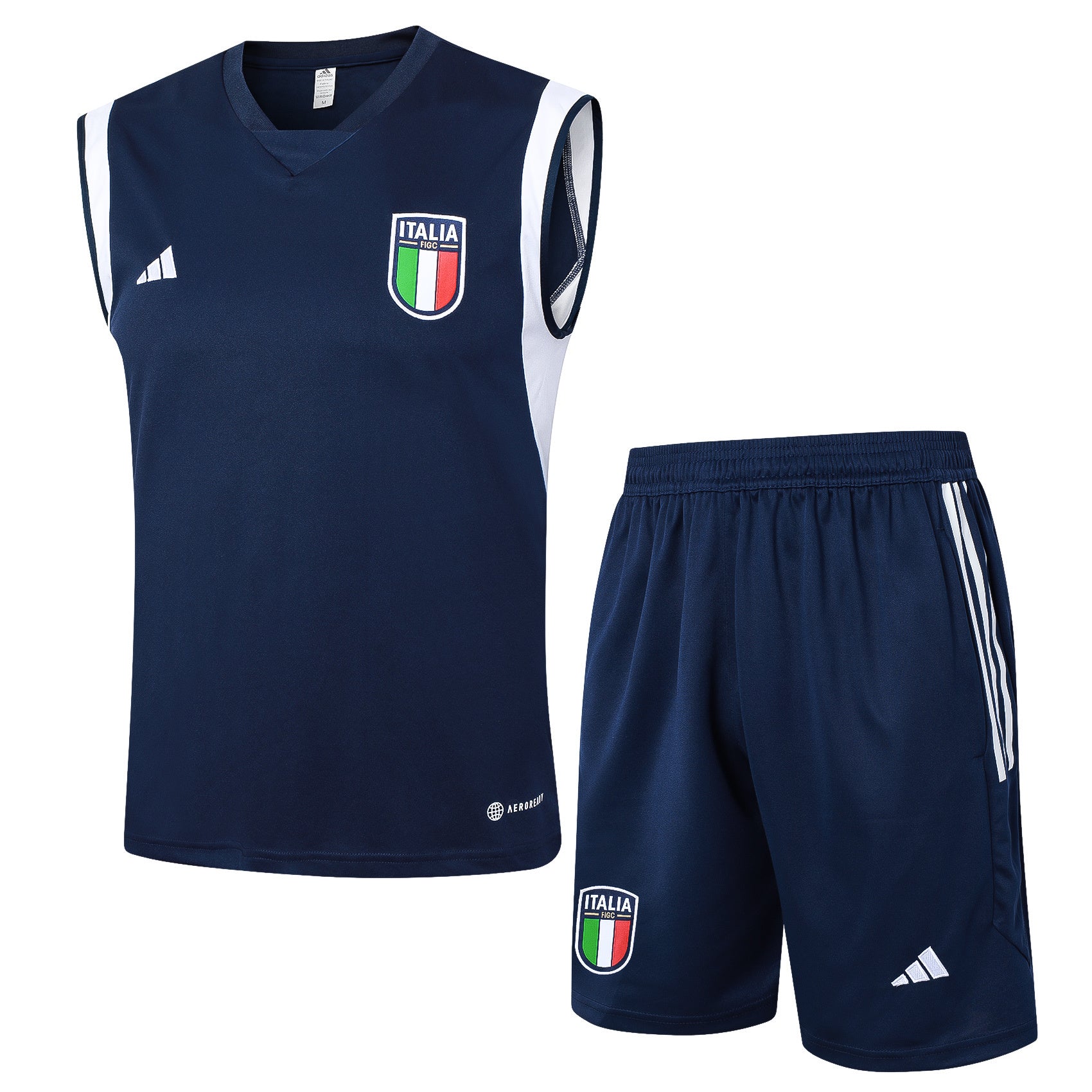 Conjunto sin mangas Italia azul marino