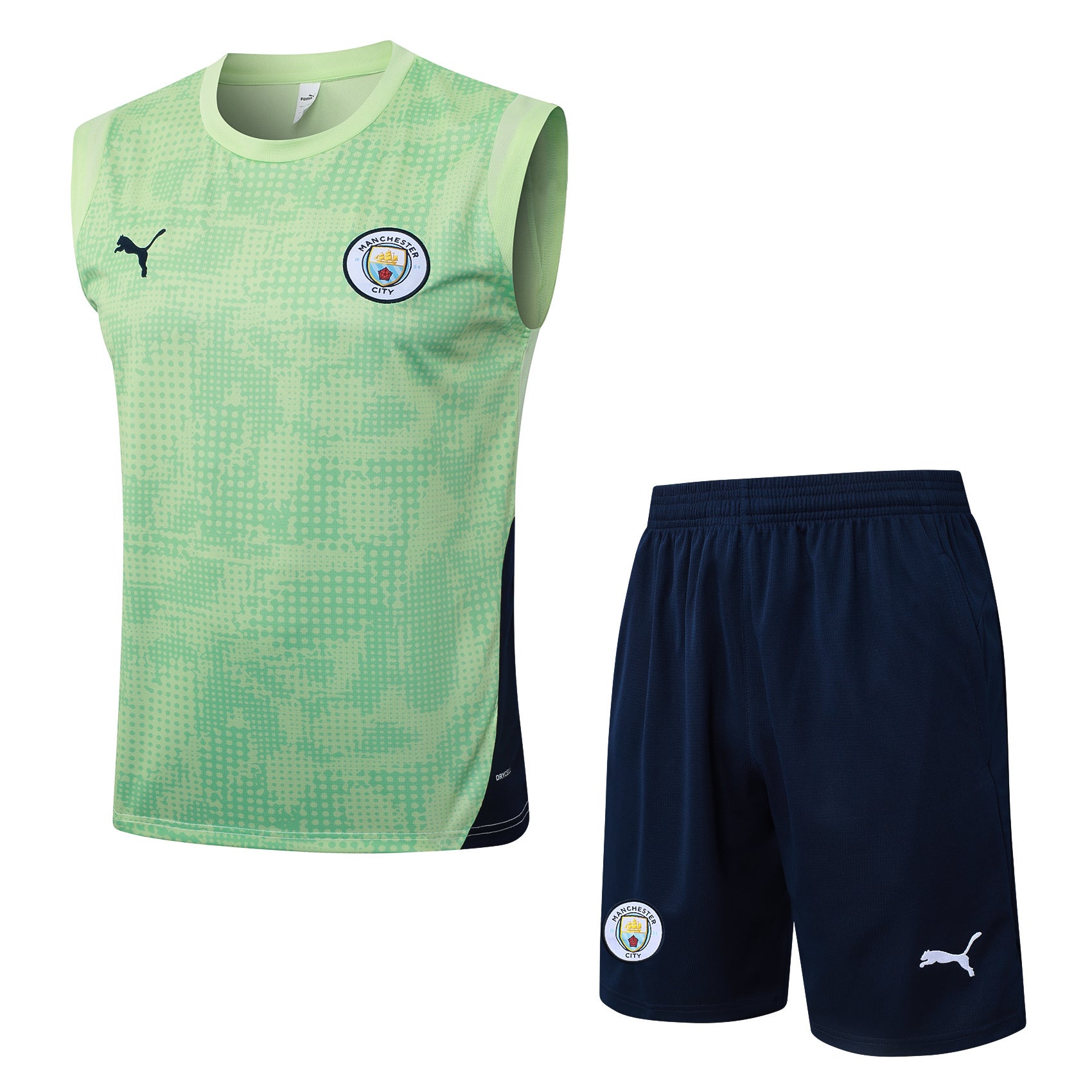 Conjunto sin mangas Manchester City verde