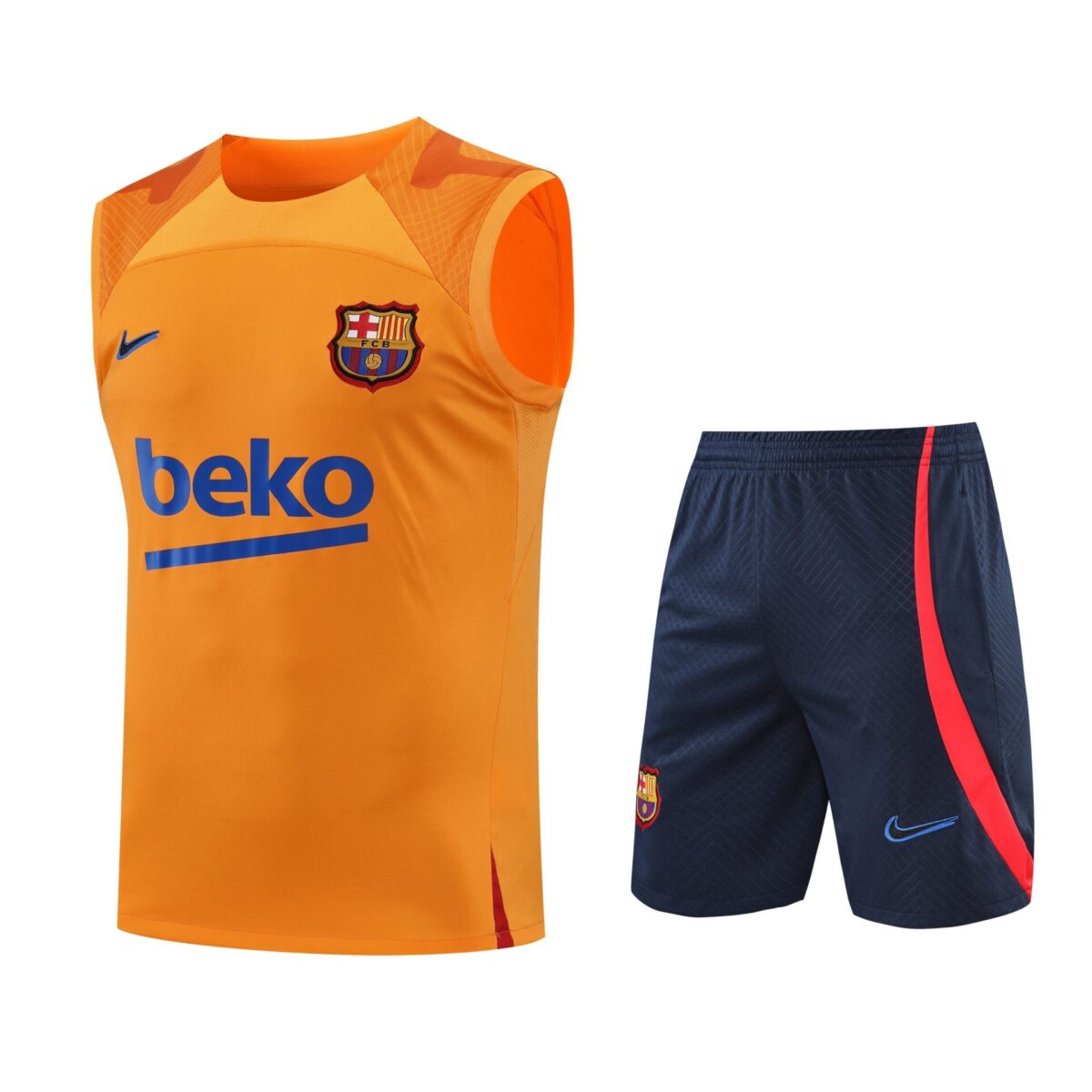 Conjunto sin mangas FC Barcelona naranja